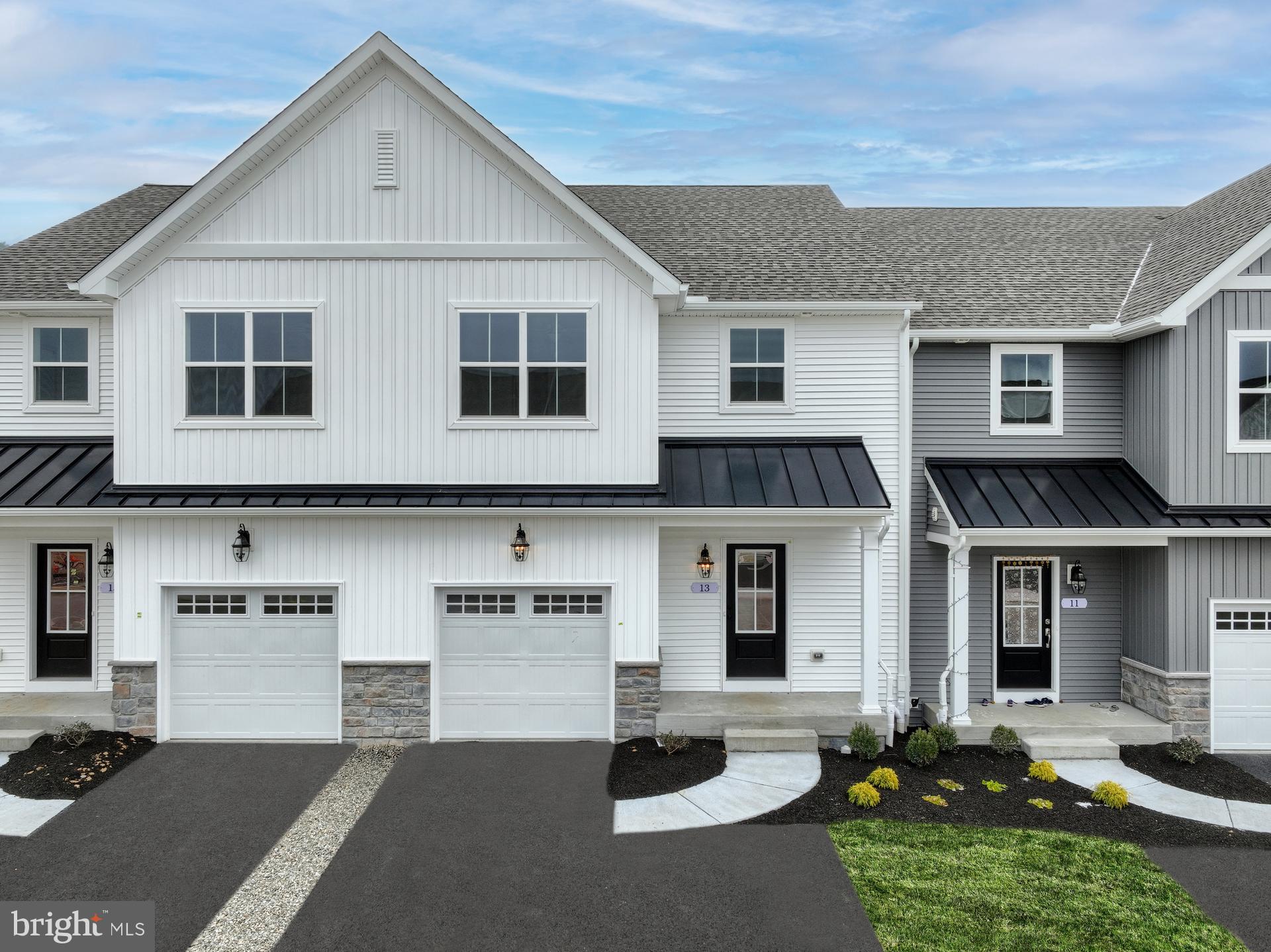 Key Features: Open-concept living space with Kitchen, Family Room, and Dining Area // Kitchen boasts quartz countertops, tile backsplash, gas range, and stainless steel appliances // Engineered plank flooring throughout first floor // Owner's Suite with walk-in closet and ensuite full bath // Laundry Room on the second floor // Unfinished basement.
This Birkdale Cottage is an inviting townhome thoughtfully designed with 3 bedrooms and 2.5 bathrooms, perfectly balancing style and functionality. Step through the foyer, and to your left, you'll find a convenient coat closet, while to your right, the 1-car garage beckons for easy access. The heart of this home lies in the open main living area, seamlessly connecting the Kitchen, Dining Area, and Family Room, all bathed in natural light from windows and a sliding glass door along the rear wall.
The Kitchen is a culinary enthusiast's dream, boasting quartz countertops, a tasteful tile backsplash, a gas range, sleek stainless steel Whirlpool appliances, elegant crown molding, 42" cabinets, recessed lighting, and a well-organized pantry closet with shelves. The first floor is adorned with durable engineered plank flooring, combining both beauty and practicality.
Venturing upstairs, the Owner's Suite welcomes you with a generously sized walk-in closet and a private en suite Bathroom. This oasis is adorned with a double-bowl vanity featuring quartz countertops, a tiled shower with a graceful glass surround, and lovely tile flooring. Two additional bedrooms with double-door closets, a full hallway bath, and a conveniently situated Laundry Room round out the second floor, making daily routines a breeze.
Additionally, the Birkdale offers an unfinished basement, providing the perfect canvas for your personal touch and future expansion. This townhome is a harmonious blend of comfort and style, offering a delightful living experience for you and your family.
Spring Creek Farm Townhomes is a community of 32 custom-built townhomes in Mechanicsburg, PA ideal for new families. Find the perfect blend of privacy and community in our new townhomes for sale on the West Shore. Open space surrounds the community and a bus station and monument welcome you into your new home.
Price shown includes all applicable incentives when using a Keystone Custom Homes preferred lender. Price subject to change without notice.
