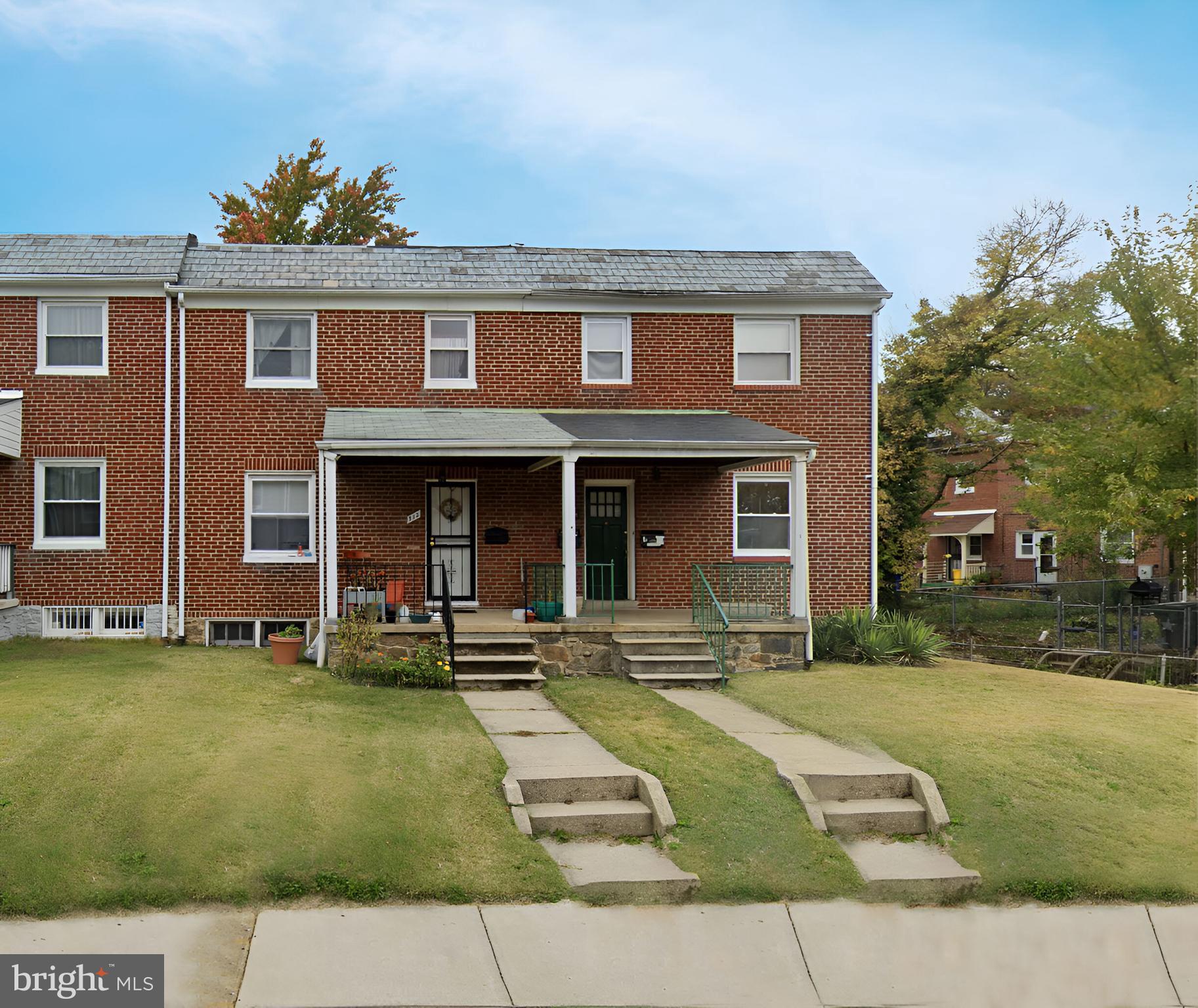 Beautifully maintained 2-story center unit offering 3 bedrooms and 1 bath, featuring hardwood floors, refrigerator, washer, stove range, central A/C, and both a backyard and front yard. Conveniently located near Johns Hopkins University, Johns Hopkins at Eastern, Morgan State University, and Cold Spring. Close to The Rotunda, Safeway, public transportation, and major roads including I-83, I-695, and North Charles Street, with easy access to major employers such as Johns Hopkins Medicine, Loyola University Maryland, and MedStar Health.