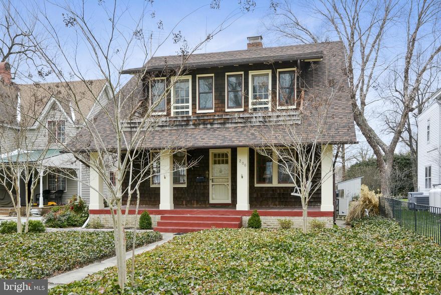 Lovely home located in Chestertown's Historic District. Beautiful wood floors throughout. Huge family room addition in rear. Large formal dining room with French doors to living room.  Gas insert in living room fireplace could be converted back to wood burning. Wonderful front porch. Take a look today - turn of the century charm awaits you.