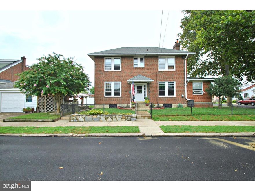 Welcome Home!  This center hall colonial single in Burholme/Fox Chase on a double lot is just what you have been searching for. The first floor has a great layout, updated eat in kitchen large dining room with hardwood floors, powder room off to the side, living room with working stone wood burner fireplace and entrance into sun porch/Family room full of natural light.  The center stairs lead to the second floor, with 3 large bedrooms, great closet space and an updated 3 piece bathroom.  The master bedroom has his/her closets with a window seat in between.  The basement is clean and houses all mechanicals and has plenty of storage.  The yard and outside space is great!  Covered porch at the front entrance, side covered patio off the rear kitchen door and rear and side yards larger than most in the area.  There is also a 1.5 car garage that fronts on Claridge street.   Make your appointment today!  This home wont last long in todays market.  One of a kind in the neighborhood!!