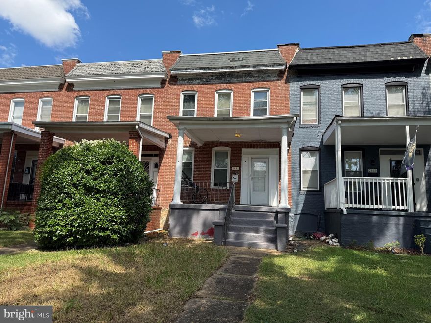 Welcome to 2852 W Garrison Ave, a brick-front townhouse in Baltimore’s Cylburn neighborhood offering three bedrooms, one full bath, and over 1,100 square feet of living space. Built in 1935, this home features a classic layout with a basement, ideal for storage or future finishing. Sold AS-IS, it presents a great opportunity for investors or buyers looking to renovate and build equity. Conveniently located near local amenities and major routes, this property is full of potential for both homeowners and investors alike.