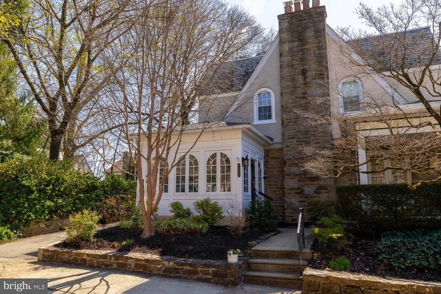 With its polished to perfection interior, well-thought out upgrades and superior location on one of East Falls' most desirable blocks, this 2-story, 3-bedroom twin will be hard for buyers to resist. Enter through the charming sun room where casement windows bring the outside in and there is handy space for boots, shoes and a closet for coats. The spacious living and dining rooms sparkle with light through bay windows in the living room and three exposures in the dining room including french doors to the rear patio, nice flat yard with pretty plantings and the one car garage. Exposed hardwood floors gleam throughout the house. A stone corner fireplace is the focal point of the living room and the dining room is open to the stunning new dream kitchen with quartz counters, basket weave tile backslash, tons of cabinets, ceramic floor, GE "Cafe" stainless appliances and a delightful coffee nook with additional cabinetry and window overlooking the yard. Upstairs each of the bedrooms is bright, airy with one more charming than the next. The main bedroom features  a California closet system which keeps things streamlined and well organized. Most of the homes systems are new including  new hot water heater, new roofs ,new furnace.  All knob and tube wiring has been removed and a new 200 amp electrical system was installed. The pretty professionally landscaped front garden blooms with peonies, viburnum, crepe myrtle, Korean lilac and much more. 3324 W Penn St is the rare property on the block with a  private (not shared) driveway and the open space next to the property ensures maximum privacy. Not to be missed!