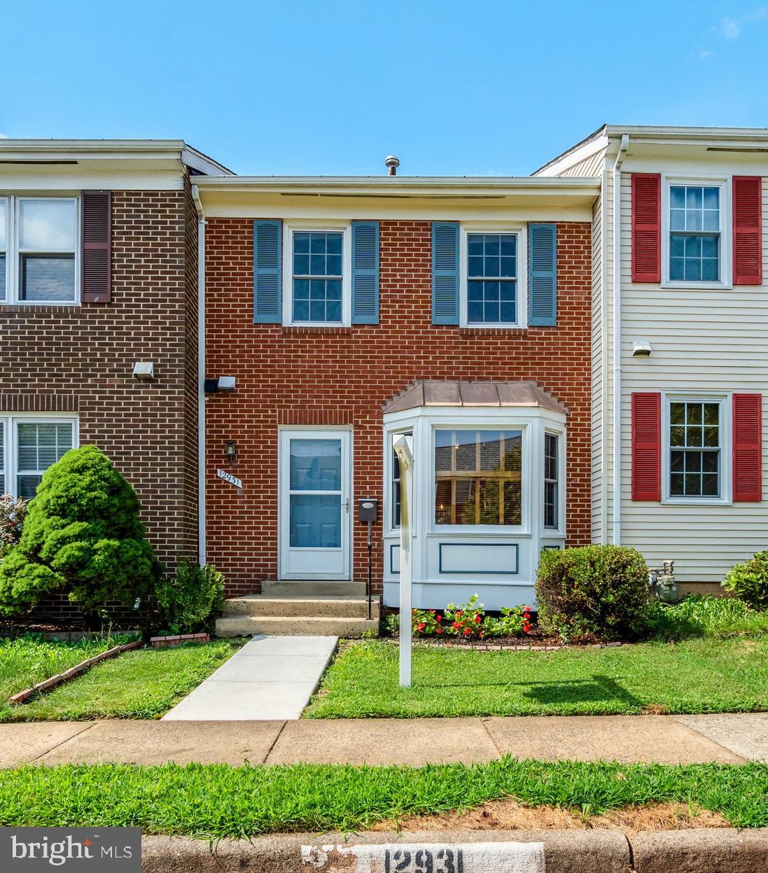 Beautifully Updated brick front colonial with so many new features. Sparkling eat-in Kitchen featuring new stainless steel appliances, granite countertops, bright tile flooring, new lighting & an angle bay window. New luxury vinyl plank in the expansive Living rm / Dining rm offering newer sliding glass door leading to fenced-in back yard. Two large primary bedrooms w/ new luxury vinyl plank flooring, both w/ adjoining beautifully updated bathrooms including 1 tub/ shower & two separate 1/2 half baths. Newer washer & dryer on Upper lvl. Lower lvl offers a Recreation Rm (Fireplace decorative Only), a Den, and a full bathroom w/ shower. Fenced in back yard with shed & gate opening to grassy area. Two assigned parking spots immediately out front ( #31 & #31). Sidewalks to conveniently located Greenbriar Town Center shops, Grocery, Restaurants,
Starbucks, & more.