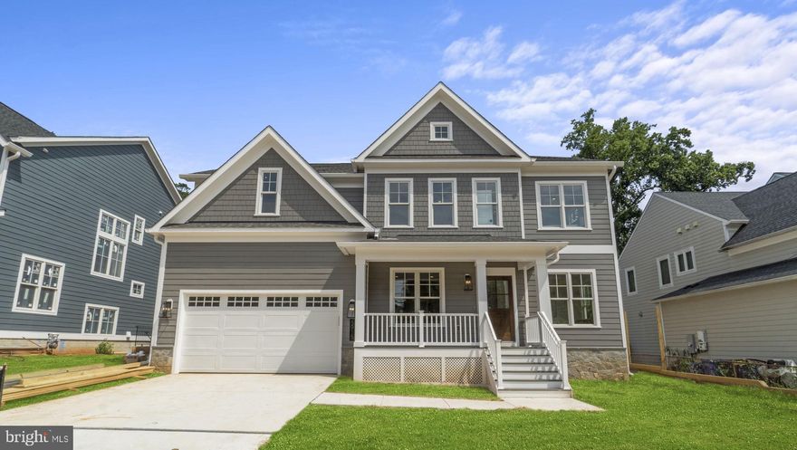 Another masterpiece built by award winning, Mid-Atlantic Custom Builders. This is one of  2  arts and crafts colonials and it sits on a beautiful 13,600 square foot lot. It offers three finished levels boasting 6 Bedrooms, 5 Full Bathrooms, and approximately 5,000 square feet. Large Family Room with coffered ceiling and gas fireplace. Living Room, private Dining Room with  butler’s pantry and beverage refrigerator and an oversized gourmet Kitchen with all stainless steel appliances, quartz countertops, center island. Mud Room with cubbies and a walk-in closet. Main level Bedroom Suite with Full Bath and walk-in closet. Upper Level features Owner’s Suite with dual walk-in closets, luxurious Spa Bath with separate shower, dual shower heads and soaking tub. Additional 3 Bedrooms, 2 full Bathrooms, Family/Homework-Study Area and Laundry Room. Large walk up lower level with Wide LVP Flooring, an oversized Recreation Room/Game Room, 6th Bedroom with Full Bath and a finished storage room. Deck overlooking fenced yard with enough room for a pool. Generous 2 car garage. This gorgeous brand new home features all the details and Energy Smart features you have come to expect from a finely crafted Mid-Atlantic home! In the Walter Johnson School District!