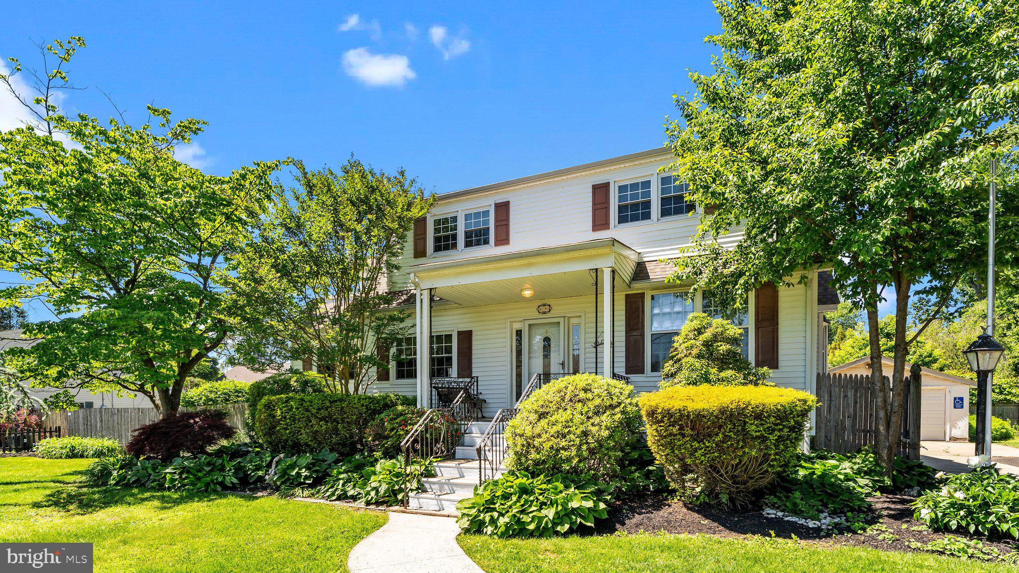Welcome to this charming and spacious 4-bedroom, 2.5-bath single-family home located in a quiet neighborhood in Feasterville. This home offers a warm welcome with a cozy front porch—just the right size for a small bench or a couple of chairs to enjoy your morning coffee.
Step inside to a bright and airy formal living room and dining room featuring soaring ceilings and an abundance of natural light. The layout flows seamlessly into a custom oversized family room with high ceilings and an additional flex space—perfect for a playroom, office, or hobby area. A door from the family room leads to a large deck, perfect for indoor-outdoor entertaining. From the dining room you will enter a large, eat-in kitchen also with a door to access the outdoor deck and patio.
Upstairs, you'll find four generously sized bedrooms, all situated on the second floor for privacy and convenience. The primary suite offers comfort and space, along with a full ensuite bath and private balcony.
Full basement can be accessed from inside the house or a side door from the outside and offers plenty of room for storage, laundry area, workshop and more.
Outdoor features include a new roof in 2023, large, landscaped backyard, perfect for summer barbecues and gatherings, expansive rear deck for entertaining or relaxing, oversized 2-car detached garage with access from backyard and driveway and extra parking space in the driveway.
This home combines comfort, function, and curb appeal in a desirable location. Whether you're entertaining guests or enjoying a quiet evening at home, this property offers the ideal setting.
Don’t miss your chance to own this unique and spacious home – schedule your private tour today!