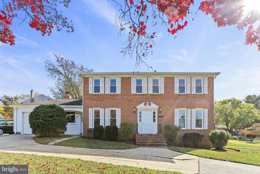 OFFER DEADLINE: Tuesday, November 7th at 8:00 p.m. Nestled within the sought-after Layhill Village East subdivision, this 4 Bedroom/2.5 Bathroom Brick-Front Colonial exudes character and charm.  The main level boasts a Mudroom with Laundry, a spacious, light-filled Living Room, separate formal Dining Room, Half Bathroom, Kitchen with Breakfast Nook that opens to a cozy Family Room with new carpeting and wood burning Fireplace with brick surround.  Hardwoods and vinyl flooring flow throughout the main level.  The upper level features Harwood Floors, a Primary Bedroom with large Walk-In Closet, Seating Nook and renovated ensuite Bathroom, plus three additional generous-sized Bedrooms and hall Full Bathroom.   The lower level features a Rec Room, attached Office/Den and Storage Area.   This property is ideally situated on a premium Corner Lot with semi-circle Driveway and one-car Garage.  Fresh paint throughout and new HVAC installed in 2023. Commuter routes, trails, shopping, and restaurants are all within short proximity of this gem. This is an Estate Sale and is being sold "strictly As-Is".