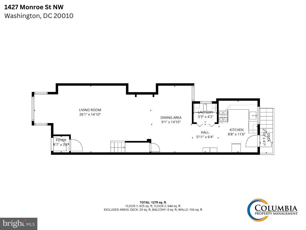 1427 MONROE STREET NW UPPER