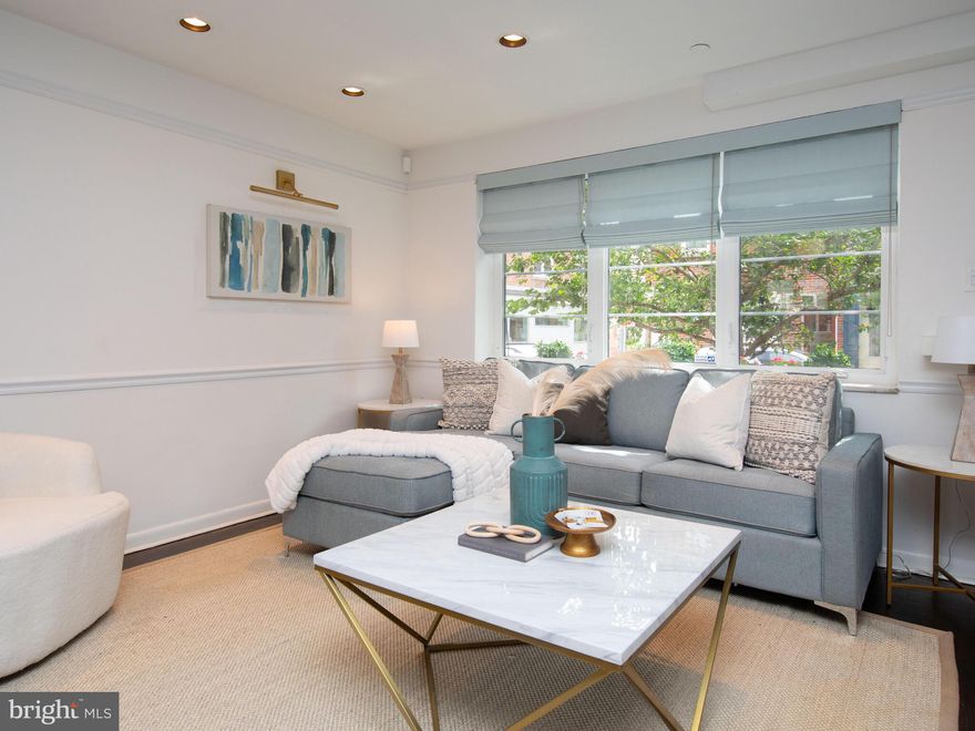 Welcome to your dream home in the heart of Bella Vista! This incredible residence, situated in the sought-after Meredith school catchment, boasts a remaining 4 years on its tax abatement a fantastic opportunity. 

As you step through the beautiful entryway, you're greeted by a large coat closet on the left, setting the tone for the thoughtful design throughout. The first floor unveils a spacious 19 feet wide floor plan, seamlessly blending the open concept living room and dining room. Abundant natural light pours in through large windows on each side, creating a warm and inviting atmosphere.

The kitchen is a chef's delight, featuring top-notch stainless steel appliances. Step outside to the decked backyard—a perfect space for grilling and cultivating your own garden oasis.

Venture up to the second floor, where you'll find two bedrooms adorned with ample closets and windows. The hallway bathroom boasts a double sink on a footing vanity, with a linen closet for added convenience.

The third floor is a true retreat, hosting the master bedroom and master bath with his and hers showers. Two walk-in closets offer plenty of storage, and one can easily be converted into a 5th bedroom. Additionally, there's a laundry hookup for added convenience.

Ascend to the top floor and be captivated by the indoor-outdoor roof deck featuring a wet bar—an entertainer's dream with breathtaking city views.

The finished basement adds another layer of living space, including a fourth bedroom with a full bath, ample storage, and a laundry room equipped with built-ins. Throughout the entire house, enjoy the elegance of white oak hardwood floors, coupled with central air conditioning and heating.

This home truly has it all—style, space, and functionality. Don't miss the chance to make this Bella Vista gem your own!