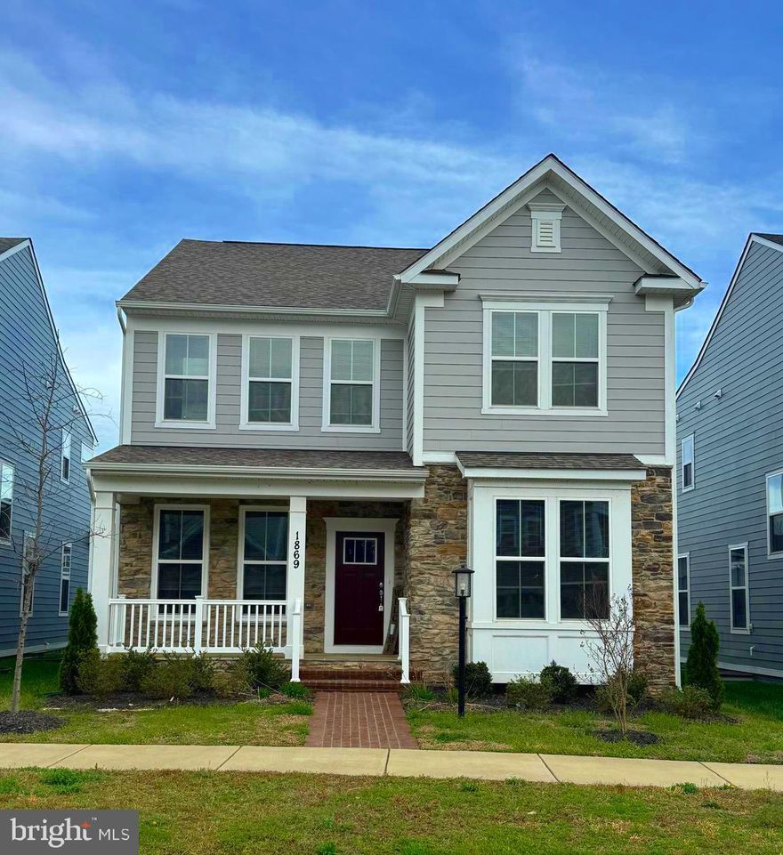 Beautiful single family home at POTOMAC SHORES. Open  floor plan with Luxury Vinyl Plank throughout the main level, and a kitchen which leads to a large gathering room .  Portland Model with tons of upgrades: - Luxury master bathroom and upgraded other bathrooms - Upgraded kitchen cabinets - Upgraded flooring - Office on the first floor - Finished deck - Finished rec-room in the basement with wet bar rough-ins - Upgraded railings - Upgraded landing area  On the second level four bedroom with three full baths and laundry room. Enjoy high ceilings on every level including the basement. You will love living in this spacious home which includes a two-car garage.