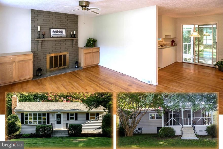 "AS IS" SALE! Rancher set back on one of the largest lots in community! Perfect for 1st Time Homebuyers w/ tons of potential!Main level bedrooms, original wood flooring, kitchen, sunny bay window, screened porch overlooking large treed fenced yard, and lower level with sep entrance w/ bedroom and bath. Comm. Beach, marinas, club house, and close to shopping and restaurants, easy access to Rt 50.