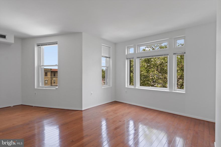 Welcome to this 2-level studio in  Adams Morgan. This unit offers an open layout with plenty of natural light throughout.

The main level features a spacious living area with hardwood floors, kitchen and half bathroom. Upstairs, a lofted sleeping area provides separation and flexibility without compromising the open feel of the space, as well as access to a balcony with great views of DC and the Adams Morgan neighborhood. 

Unbeatable walkability to cafes, restaurants, nightlife, grocery stores, and Metro access only a half mile away. Front door has access control system for added security and convenience.