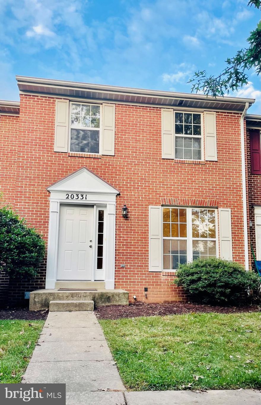 You will love this renovated townhome at end of cul-de-sac surrounded by single-family homes.  3 fully finished levels with 3 Bedrooms and 2.5 Baths. Hard wood floors and new laminate floors just installed. Master Bedroom  has full bath & walk-in closet.   Fresh paint throughout the entire home.  Granite countertops just installed.  New toilet bowls, lights / chandeliers.  Walkout from kitchen to  huge deck with private scenic views.  Walk-out basement to fenced in yard and shed for tools.  2 assigned end parking spaces  and playground within short walk.   Easy access to I-270 and commuter routes.