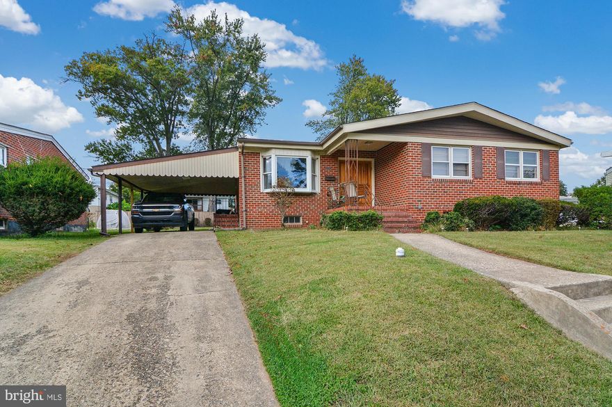 Well located 5 bedroom / 3 full bath brick rancher with front porch and carport in Stevenswood! The main level features a spacious living room / dining room combo, kitchen with breakfast area, primary bedroom with private bath, two bedrooms and a full hall bath. Huge rec room, two additional bedrooms, full bath and laundry / storage room with shelving on the finished lower level. Flat rear yard with patio and storage shed. Great location just minutes from the shops and restaurants on Liberty Rd with easy access to Towson and Baltimore. Buyer to pay a short sale negotiation fee of $6,000 or 2% of the purchase price, whichever is greater, upon closing.