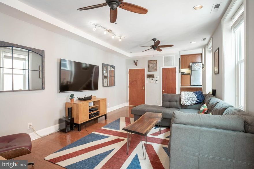 CONTACT THE LISTING AGENT FOR A VIRTUAL TOUR! Located in historic Fairmount on a tree lined street, The Stawasz Group is excited to present this 2-bed, 2-bath condo!  If you are looking for a light filled condo, only blocks from Whole Foods, Center City (.5 miles), Community Garden, Roberto Clemente Park, Bar Hygge, Sabrina's Cafe, Pizzeria Vetri, Tela's Market, Fine Wine & Good Spirits, Philly Flavors, South, Osteria, and more, this is definitely the place for you! Making your way to the 2nd floor, you enter into your bright living room with hardwood floors, a coat closet and windows lining the western wall. The kitchen sits a few steps above the living room and features granite counter tops, stainless steel appliances, and a space for dining. The bedrooms are located on opposite sides of the condo giving ample privacy. The large master suite sits at the front of the building and has a brand new ensuite bathroom (UPDATED APRIL 2020) with heated floors, floating vanity, tiled shower, and sliding glass door. Laundry is located in the hallway between the kitchen and master bedroom. The second bedroom is in the rear with windows lining two sides creating the perfect office space, bedroom, work out room, or flex space! This bedroom also has its own full bathroom and hardwood floors. This home has central air and heat (forced hot air- INSTALLED IN 2015) For more information, please reach out to The Stawasz Group before this is gone!