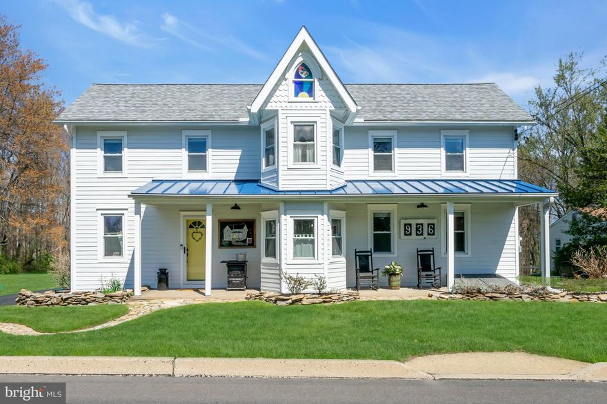 Welcome to this charm-filled circa-1858 farmhouse, once home to a Moravian church, where historic character blends beautifully with thoughtful modern updates. From the moment you step inside, you’ll appreciate the warmth and unique history that define this special property.
The quaint foyer welcomes you into a large, light-filled combination living and dining room, enhanced by a charming bump-out breakfast nook that’s perfect for morning coffee. The adjacent kitchen is both stylish and functional, featuring granite countertops, stainless steel appliances, and custom pull-out cabinetry designed for easy organization and everyday convenience.
Toward the rear of the home, a sun-drenched family room offers the perfect place to relax while enjoying serene views of the expansive backyard—often visited by deer and bordered by woods on two sides for added privacy. This space also includes a tiled entry area and a spacious powder room.
Upstairs, the second floor offers two bedrooms plus a generous primary suite complete with a sitting room, creating a comfortable retreat at the end of the day. A full bath and convenient second-floor laundry complete this level. Throughout the home you’ll find beautiful pine wood floors, with luxurious wool carpeting in the primary bedroom.
A standout feature of the property is the custom 3-bay, two-story garage, built in 2018 at a cost of $115,000. Two bays serve as garage parking, while the third is a dedicated workshop with custom outward-opening doors. The second floor includes an enclosed studio or office along with a large finished area ideal for storage, hobbies, or flexible workspace. The garage also includes a dust collection system for serious hobbyists or craftspeople.
The grounds are equally impressive, with extensive landscaping, hand-laid stone walls, and a stone walkway crafted from rock salvaged from the original barn foundation that once stood on the property. A backyard shed provides additional storage, and a custom-built chicken coop, designed to complement the home, includes a charming built-in birdhouse with year-round feathered residents. If chickens aren’t your style, the covered run easily converts into a protected vegetable garden.
Be sure to look up and admire the stained-glass rooster set in the peak of the roof, a one-of-a-kind piece created by a Bucks County artisan. Relax on the inviting front porch or gaze out the front windows to enjoy the peaceful pastoral views of the preserved farm across the street, where horses, sheep, and goats graze. As a Conservancy property, the farmland will remain protected from future development.
Additional highlights include public water, newer sewer hookup, a newer roof, coordinated tin roofs on the home and garage, pull-down attic storage, invisible fencing, custom Bilco doors, and a basement sump pump drainage system.
All of this in a highly convenient location near Yardley’s charming downtown, parks, shopping, and major commuter routes, offering the perfect blend of country tranquility and everyday accessibility.