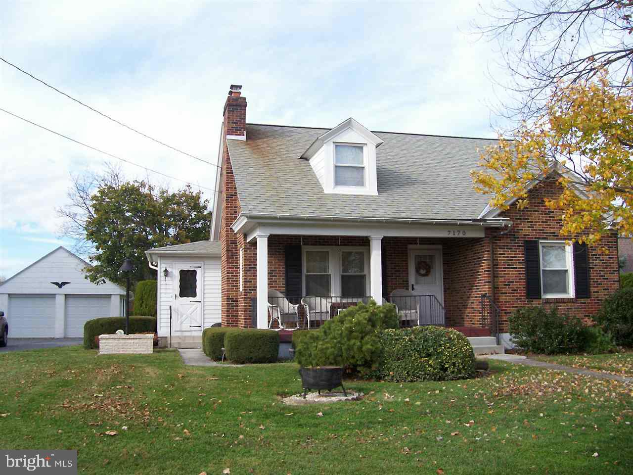 Cute West Hanover all brick Cape Cod. Very well kept home, does need some updating. Nice .45 acre flat lot. 2 car detached garage and an additional one car garage for storage. Home features 3 bedrooms, 1.5 baths, formal dining rom and kitchen w/dining area. hardwood floors under carpet. Newer furnace and supplemental wood stove. Replacement windows throughout. Refrig, washer, dryer stay.