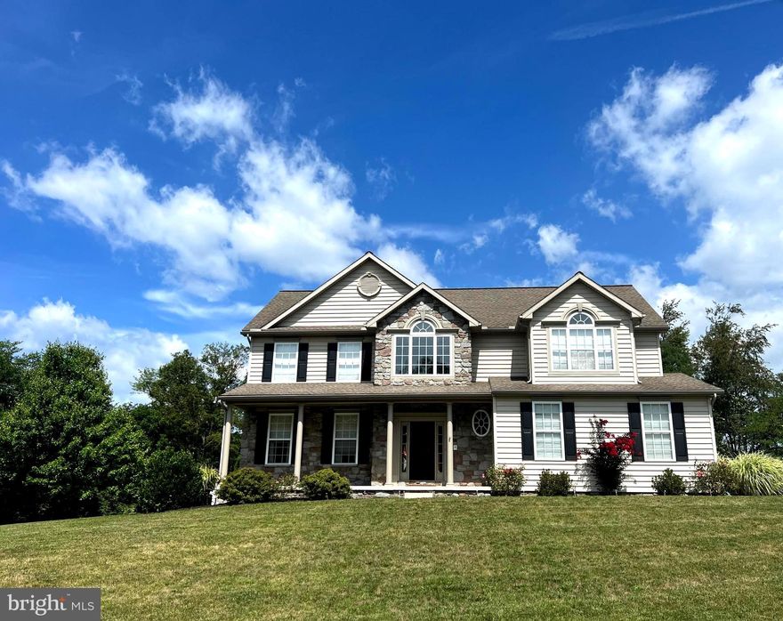 Looking for a home with a  quiet peaceful setting  and still close to town.   Then this 4  bedroom , 2 Full Bath  + 2 Half Baths , beautiful open floor plan, three finished levels, well maintained home is for you.  It sits on 2.2 acres+/right across the Maryland line for commuting.  This home is a must see!