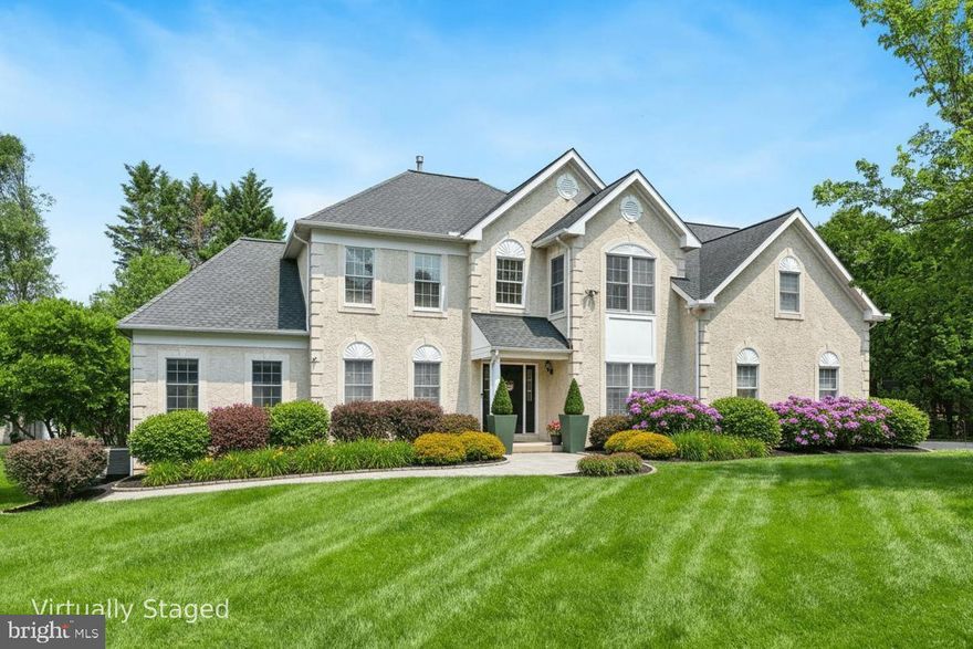 ***AN EXCEPTIONAL OPPORTUNITY TO OWN A SPACIOUS ESTATE HOME IN DAYLESFORD ESTATES—ONE OF THE MAIN LINE’S MOST PRESTIGIOUS COMMUNITIES—OFFERING REMARKABLE VALUE *** PROPERTY OVERVIEW: 1.1 Situated within the nationally acclaimed, award-winning Tredyffrin-Easttown School District—ranked among the top 50 in the U.S. 1.2 Largest model in the community with over 5,300 square feet of luxurious space in a premier lot. 1.3 Upgraded huge sunroom offering spacious, thoughtfully designed interiors. 1.4 Well sized front and rear yards provide a private retreat and plenty of room for outdoor living. 1.5 Low $158/mo HOA covers lawn care, mowing, and leaf cleanup—offering low maintenance, hassle-free estate living. ***LOCATION AND LIFESTYLE: 2.1 Quiet estate neighborhood with no through traffic. 2.2 Close to T/E Middle and Conestoga High Schools. 2.3 Minutes to Paoli Hospital, King of Prussia Mall, and Great Valley, KoP and Chesterbrook Corporate Centers. 2.4 Minutes from Route 202 and I-76, Daylesford and Paoli Train Stations. 2.5 Direct neighborhood access to Chester Valley Trail for walking, running, and biking. ***INTERIOR FEATURES: 3.1 Grand two-story foyer with double-turned staircase and 9-foot ceilings. 3.2 Formal living room and dining room ideal for entertaining. 3.3 Private study/home office room perfect for remote work or quiet reflection. 3.4 Huge sunroom wrapped in windows, accessed via French doors, opens to a paver patio. 3.5 Gourmet kitchen with brand new appliances, granite countertops and island. 3.6 Sunlit breakfast area flows into the formal dining room and vaulted-ceiling family room. 3.7 Family room features upgraded skylights and a cozy fireplace. ***UPSTAIRS RETREATS: 4.1 Luxurious primary suite with sitting room, walk-in closet, and dressing area. 4.2 Remodeled spa-style primary bath with Jacuzzi tub, stall shower, and dual vanities. 4.3 Three additional spacious bedrooms with ample closet space. 4.4 Recently remodeled hall bath with double sinks. ***LOWER LEVEL AND GARAGE: 5.1 Finished basement with over 1,000 square feet of flexible space. 5.2 Ideal for a home theater, gym, playroom, or additional living area. 5.3 Separate storage room for organization and convenience. 5.4 Oversized garage and driveway for ample parking for multiple vehicles. ***RECENT UPDATES: 6.1 Fresh professional painting. 6.2 Brand-new carpeting on both staircases. 6.3 Remodeled upstairs bathrooms. 6.4 Freshly painted garage floor. *** OPTIONAL BONUS: As a special bonus, all furnishings /TVs currently in the home are included at no additional cost in-as-in condition—yours to enjoy if desired, making this Move-In ready home an even greater value. *** SUMMARY:  This home offers a rare combination of luxury, space, and convenience in one of Berwyn’s most desirable communities. Showings are flexible and easy to arrange—schedule your private tour today. ***NOTES: Square footage is deemed reliable but not guaranteed. Buyers are encouraged to verify all measurements independently. Some rooms are virtually staged  to inspire your vision of the home’s possibilities.