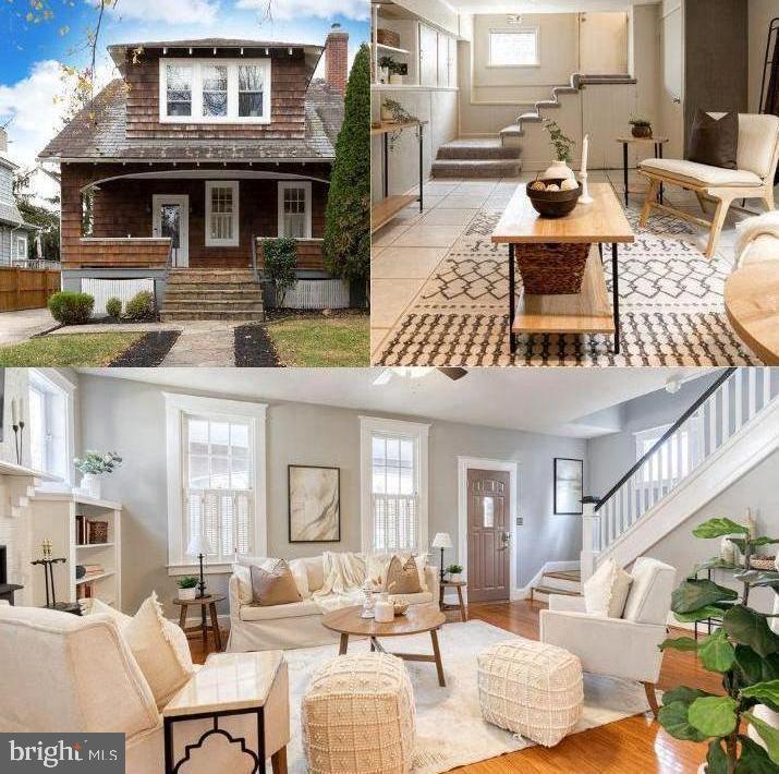 Welcome to this charming 3-bedroom, 2-bathroom cedar shake bungalow nestled in the heart of Westgate! Enjoy relaxing on the expansive front porch, the perfect setting for a swing. Inside and out, this home exudes warmth and character. Come in to experience tall ceilings, a cozy brick front fireplace, and original statement features like beautiful hardwood floors with decorative inlay, glass door knobs and large windows that fill each room with natural light. The updated kitchen features a breakfast bar, upgraded stainless steel appliances, and plenty of cabinet and shelf space. The upstairs full bath is all updated, complete with beautiful white subway tiles and a window for more light. The big fenced-in backyard is an oasis, showcasing extensive bluestone hardscaping and greenery—perfect for entertaining, letting your dog run, gardening, or simply unwinding. No expense spared! Very notable updates include: 2022 New Hot Water Heater, 2023 fully replaced HVAC, Insulation added 2021, Basement shower in 2020, Basement stair carpet replaced 2024. With its inviting layout, this bungalow is truly a Westgate gem. Don't miss the chance to make it yours!