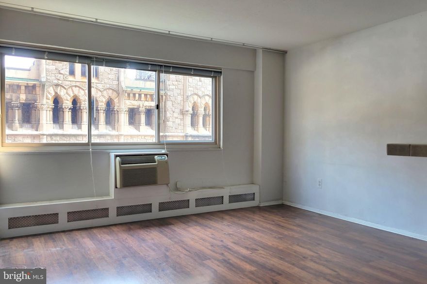 Enjoy convenient city living from this one bedroom, one bath condominium unit with ALL UTILITIES included! The living area showcases updated flooring and beautiful southern exposure views of the historic Lutheran Church. A galley kitchen is fully equipped with a gas range, dishwasher, microwave, and refrigerator, and features a convenient breakfast bar/counter. The bedroom is spacious and is adjacent to the updated modern tiled bath. Great closet space with upgraded closet organizers, complete this lovely home. Monthly rent at River West Condominium includes: 24-hour front desk, secured entry, fitness center, resident's lounge, on-site management, and ALL UTILITIES (gas, electric, heat, and water). The building also has direct access to a private parking garage, with monthly parking at an additional fee (based on availability). Perfectly located in the Rittenhouse Square neighborhood, this home is blocks away from the best of Philly's dining and retail scene, world-class museums and cultural attractions, Trader Joe's, Walnut St shopping, and is convenient to public transit, Penn, Drexel, and more!