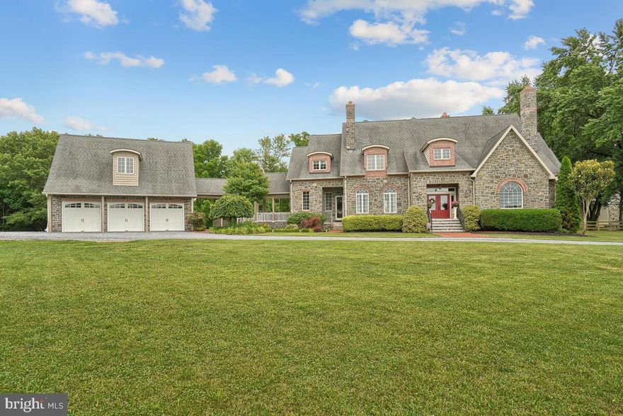 Make this house you're home and you will believe that dreams do come true. This custom-built home has Adirondack stone and sits on 25 acres with a 12-foot-wide stream, if you’re looking for privacy you have found it. The double door entrance leads you into the open foyer. You will find a formal dining room to your left and a huge office on your right. The family room is two story with a 19-foot stone fireplace and opens up into a gorgeous terrace for entertaining. The main level primary bedroom has a coffered ceiling with lighting and dual closets that are custom complete with built-ins. Don't forget your primary bath that has absolutely gorgeous stone and a free-standing tub that has a large open window with a beautiful view to lay back and relax! Not to mention the large frameless shower that finishes out this breathtaking bathroom. The kitchen has natural cherry cabinets, granite counters, an oversized farm sink and stainless steel appliances! The large pantry and informal family room are just bonuses to this home! You will work your way around to a large mudroom that has a separate washer and dryer as well as a private entrance that leads to a breezeway that continues to a three-car attached garage. Above the garage there is an apartment for out-of-town guests that is approximately 564 square feet. The second level has a movie theater with a half bath that you can turn into a bedroom. There are two other bedrooms that share a dual bathroom as well as another large bedroom with its own private bath. The basement is a blank footprint for you to make  your own. Last but not least a separate 5,000 sq. ft barn that can be used for your work shop or business with tons of room for all of your needs. This beautiful home has so much to offer it is impossible to list everything. Schedule your private showing today.