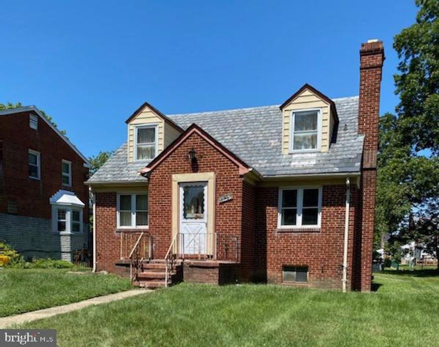 INVESTOR SPECIAL! This all brick Cape Cod has so much potential! The home needs a complete remodel but has great bones. 3 Beds, 1 Full Bath, formal LR & DR and spacious Kitchen on main level. Upper level includes a Full Bath and huge unfinished floored Attic that could be converted into an amazing Owners Suite. Hardwood floors throughout main level. Detached 1-car garage is connected to the home by a large covered breezeway with patio seating. Home is situated on a quiet .23-acre level lot with plenty of parking in back. Great neighborhood convenient to shops, dining and places of worship. Estate sale sold AS IS.