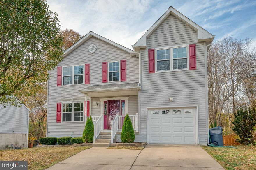 Welcome to this freshly painted 4-bedroom, 2.5-bath Colonial in the highly sought-after Long Bar Meadow community of Abingdon. Built in 2000, this 2,337-square-foot home is brimming with thoughtful details and modern comforts. Just a stone's throw from the serene Bush River and surrounded by community amenities, it offers a lifestyle that's truly special. As you approach, you'll be greeted by a charming covered front porch and well-maintained landscaping that add to the home's inviting curb appeal. The attached one-car garage and a concrete driveway provide ample parking for two or more vehicles, plus additional on-street parking for guests. Step inside to find bamboo hardwood floors welcoming you into a warm and inviting foyer. A half bath off the foyer features a sleek ceramic vanity and stylish sconce lighting. The carpeted living room invites you to relax and flows seamlessly into the adjacent dining room, adorned with chair rail accents. A sliding glass door from the dining room opens onto a spacious rear deck—ideal for morning coffee or evening dinners surrounded by nature. The kitchen is a standout, boasting bamboo hardwood floors, a breakfast bar, stainless steel appliances, a double sink, and efficient gas cooking, making meal prep both enjoyable and practical. Heading upstairs, you'll discover four well-appointed bedrooms, each featuring a ceiling fan and plush carpeting for added comfort. The full bathroom on this level is elegantly appointed with classic ceramic tile, a ceramic vanity, stylish sconce lighting, and a convenient tub-shower combination—serving the bedrooms with ease. The primary bedroom serves as your personal retreat, featuring vaulted ceilings and skylights that bathe the room in natural light. Sliding glass doors lead to a private balcony overlooking the backyard, offering a peaceful spot to start or end your day. This expansive suite also includes a walk-in closet and recessed lighting, enhancing its tranquil atmosphere. The finished basement provides versatile space tailored to your lifestyle—whether it's a media room, home office, or play area—with soft carpeting, a ceiling fan, and walk-out access to the rear yard. The unfinished laundry room, featuring a new washer (2024) and dryer (2018), is thoughtfully placed within the basement, offering plenty of utility and storage. Step outside to enjoy the fully fenced backyard, shaded by mature trees. With a paver patio for entertaining, a spacious deck, and a handy storage shed for your gear, the outdoor space is perfect for relaxation and gatherings. Practicality shines with an array of recent upgrades that provide peace of mind. Major updates include a new water heater (2024), a sump pump with a battery backup system (2022), and energy-efficient windows and doors (2018). The roof was replaced in 2014, gutters updated in 2016, and the HVAC system upgraded in 2013 to ensure comfort throughout the seasons. The kitchen appliances were modernized in 2015, making everyday living more convenient. Living in Long Bar Meadow means embracing a vibrant lifestyle. The community offers baseball fields, marina access, tot lots, and playgrounds for endless enjoyment. The beautifully landscaped surroundings add to the neighborhood's charm, and proximity to the Bush River provides opportunities for outdoor recreation and serene views. Come and explore the possibilities for yourself. This home isn't just a place to live—it's the perfect setting to build your future and create lasting memories. Experience firsthand all that this exceptional property and community have to offer.