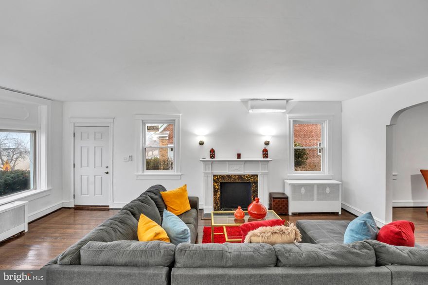 Experience the charm of this beautifully renovated home in the desirable Mayfield neighborhood. With a complete renovation in 2024, this residence boasts 4 spacious bedrooms and 4  bathrooms, ensuring comfort for everyone. Open floor concept, natural sun light, hardwood floor and a fully finished basement with an outside entrance.  Step inside to discover stunning engineered wood flooring that flows seamlessly throughout the open layout, highlighted by a cozy fireplace that invites warmth and relaxation. The traditional brick and stone exterior exudes timeless appeal, while the thoughtful design maximizes natural light.   Don't miss your chance to own a home across from Herring Run park and Lake Montebello!