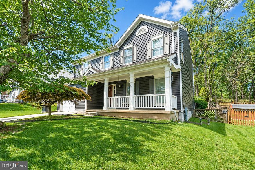 Well-maintained 4-bedroom, 3.5-bath detached Colonial in Kendig Mill Station offering three finished levels and approximately 2,413 finished square feet. The main level features a welcoming entry, spacious living areas, an eat-in kitchen with stainless steel appliances, pantry storage, and an easy flow to the family room with fireplace.

The upper level includes four bedrooms and two full baths, including a primary suite with walk-in closet and private bath. The finished lower level adds a recreation area, full bath, and laundry, providing flexible space for a variety of uses.

Exterior features include a covered front porch, rear deck, fenced yard, driveway parking, and attached garage with inside access. Convenient public water and sewer, central A/C, and electric heat pump complete the home.