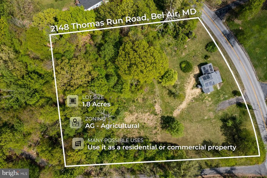 This delightful property in Bel Air sits on 1.8 acres and boasts over 1200 sq ft of living space.  The main level features a stunning master suite with a beautifully tiled full bath and an updated wood-burning stove. Additionally, there is a bonus room on both the main and upper levels. The property's acreage offers limitless opportunities, and the yard is perfect for hosting family barbecues, children's playtime, and dogs to run around. It's secluded but has easy access to all major routes. Utilities included.