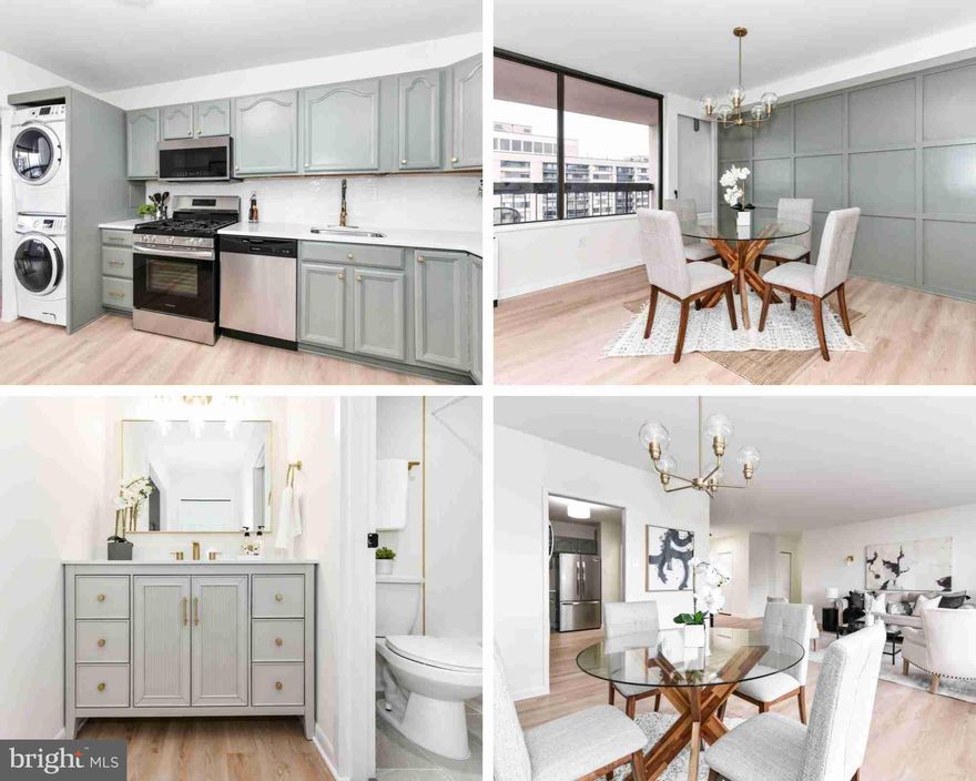 Welcome to the epitome of luxury and convenience at Skyline Plaza! This stunning 2-bedroom, 2-bathroom condo is perched on the 24th floor, offering breathtaking views that are sure to impress. Recently renovated to perfection, this beautiful and bright unit is ready for you to move right in!

Step inside to discover an open-concept living and dining area that flows seamlessly to a large balcony, perfect for enjoying the open space and panoramic views. The modern kitchen is equipped with all the essentials, and the convenience of an in-unit washer and dryer ensures effortless living.

Residents of Skyline Plaza enjoy an array of top-tier amenities, including underground parking, extra storage, and the peace of mind that comes with 24/7 front desk security and on-site management. Stay fit and rejuvenated with access to the fitness center, Olympic-sized pool, sauna, and steam rooms. For entertainment, head to the media room, billiard room, ping pong table, and spacious party rooms.

The condo fee covers all utilities, making this an exceptional value. You'll also find convenience at your doorstep with the Metro Bus Stop right at the main entrance, and easy access to major routes including 395 and Rt 7. With proximity to shopping centers, dining, and a short drive to Tysons Corner, Mosaic District, and Washington DC, this location is unbeatable!

Whether you're commuting to work or exploring the vibrant surroundings, this condo offers fantastic access to the entire DMV area. Experience the best of urban living with the comfort and amenities you deserve!