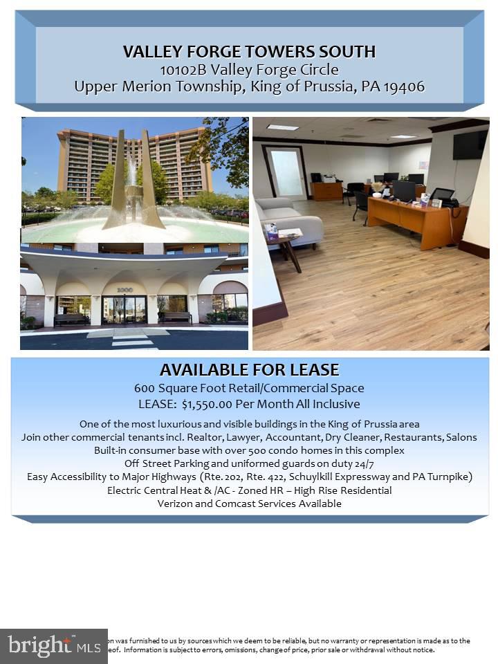 1000 VALLEY FORGE CIRCLE 102