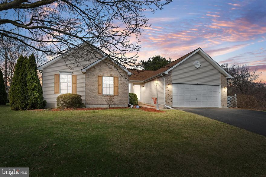 Welcome to 203 N. Barrington Ct. in the desirable neighborhood of Barrington.  Here is an opportunity for anyone looking for one-level living!  Home features 1,850 sq ft with 4 bedrooms and 2 full bathrooms.   Enter into an open concept home with a large great room and abundant light, perfect for entertaining!  The kitchen has been recently updated with 42" maple cabinets, quartz countertops, tiled backsplash, a center island, and new appliances.  The flooring has been updated with hardwood throughout most of the main level.  From the kitchen, you can exit onto the new deck with a sunshade and a fenced backyard.  The private primary suite has an updated ensuite bathroom with a soaking tub, shower, and dual vanity. The additional bedrooms are nicely sized with new carpeting and the 2nd full bathroom has been updated.  All recent updates are located in Documents.   Barrington is centrally located off Route 40 and within minutes to I-95, Christiana Hospital, Christiana Mall, and Glasgow Park.