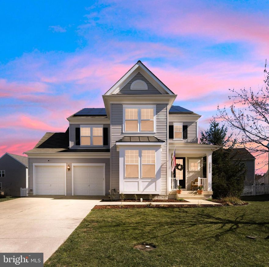 Located in the highly sought after Wildewood Community, this beautiful and well maintained home offers a great mix of space, comfort and everyday living. The main level has an open layout that works well for both daily life and entertaining. The eat-in kitchen sits at the center, hosting a large island, gas cooking, plenty of cabinets, SS appliances and granite countertops with an easy flow into the living area that boasts a stunning custom gas fireplace!  There is a separate dining room which is perfect for overflow of guests and family gatherings.  Bamboo hardwood floors along with abundant natural light throughout the main level gives the home a warm and inviting feel. In the backyard, you will find a maintenance free deck overlooking a fully fenced large yard, ideal for kids, pets and enjoying time outside. The backyard gets great sunlight, making it perfect for relaxing or entertaining while also helping to brighten the home throughout the day. Upstairs, the bedrooms are nicely sized with large closets. The primary suite has a massive walk-in closet, high ceilings, huge dual vanity, shower and tub! The laundry room is conveniently located on the bedroom level making laundry time much easier! You will also notice new carpet, LVP flooring and fresh paint giving the home a clean and updated feel. Woodland Park is a desired neighborhood with sidewalks, street lights and the convenience of being able to walk to the community pools, scenic parks, shopping & dining, playgrounds, tennis courts and the top rated Evergreen Elementary School (walkable) with an easy commute to NAS Pax River.  This home is more than a house, it is a lifestyle where your next chapter begins!