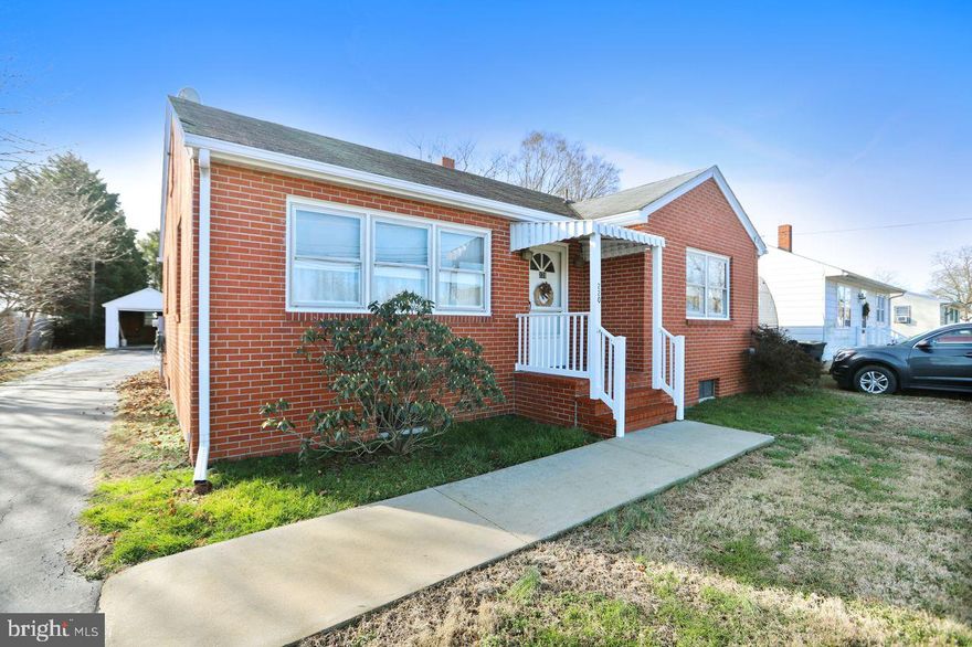 Put money in your own pocket--Quit paying rent!  This pristine, solid brick home is available now! Move-in ready!   Winter can be an extremely costly time for any homeowner, but owners of brick homes can realistically expect to spend less money on heating costs because brick is more energy efficient than other building materials. It will help keep your home cool in the summer and warm in the winter.  per the Brick Industry Assoc.  The home has a full basement with a drain system to keep ground water controlled.  Its spacious kitchen will be the heart of activity for your friends and relations.  The glassed in porch gives three season comfort for your enjoyment. It is located about 30 minutes to the Bay Bridge or Dover and Harrington; 15 to Centreville for convenient commuting in all directions. The back yard opens into one of Queen Anne's County's most complete recreational parks to help keep you healthy and happy.  Why pay your landlord s mortgage when you can build your own wealth!