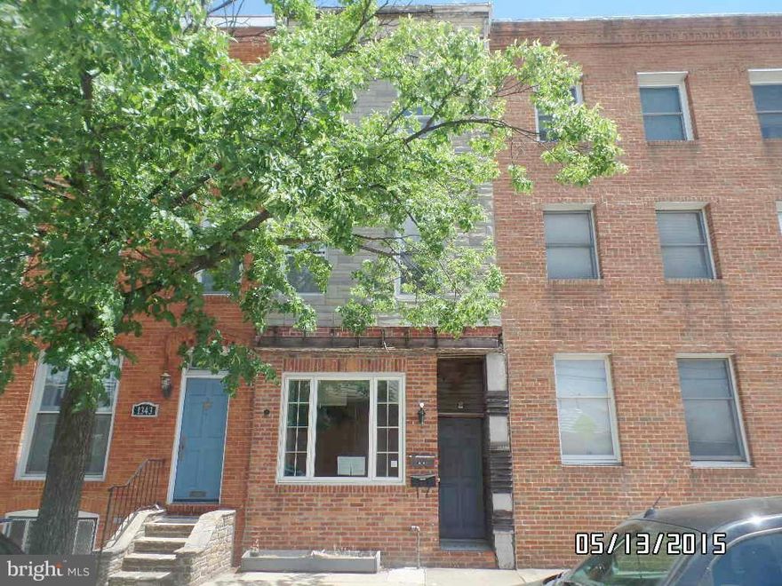 Wonderful chance to own this value priced home.  Enjoy nice room sizes, wall to wall carpeting, and a fabulous layout just perfect for decorating. Use the unfinished basement as added storage or finish for more living space.  A convenient location, just blocks from the park and a short drive to Downtown Baltimore!