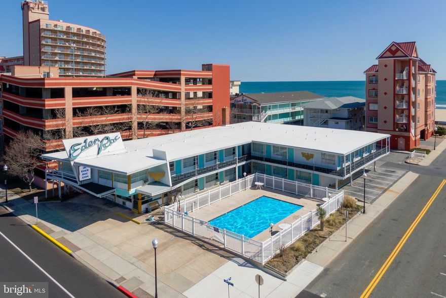 What the Ocean City Hotel/Motel community was built on. One of Ocean Cities Iconic locations. 20th street & Baltimore Avenue. Located 75 feet from our world famous boardwalk. 36 rooms, pool, parking, many rooms have been updated/upgraded over the last couple of years. Large office. Also includes a 2 unit apartment building across the street which would also serve as additional parking if needed. Very cool location. Please, only qualified purchasers. There are also several excluded buyers. Please call listing agent for details.