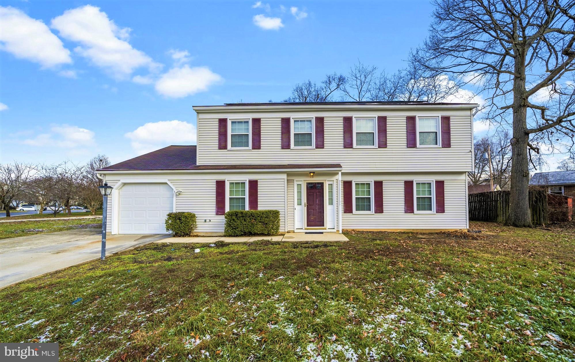Lovely colonial on a corner lot ready for you to enjoy. 4 large bedrooms with two and a half bathrooms, beautiful new wood floors in the great room with recessed lighting, formal living room and separate dining room, spacious eat-in kitchen, main level laundry room, one car garage. and peaceful backyard for relaxing or entertaining.