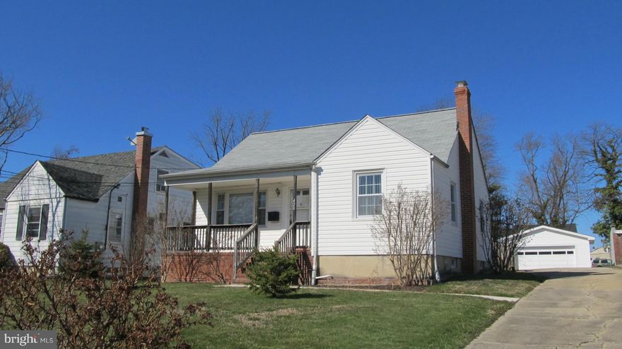 This lovely cape is move-in ready!  Freshly painted, new carpet, refurbished wood flooring!  Newer HVAC, newer siding and roof less than a year old!  Two car detached garage with electric (roof and siding replaced in 2016)!  Wonderful screened porch overlooking large, fully fenced back yard! Basement has been fully waterproofed and awaits your finishing touch! Huge driveway offers ample parking!