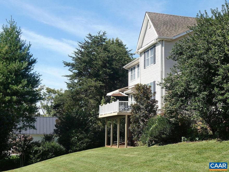 UnderContract - open houses cancelled.  Custom-designed with careful detail throughout! The attention to natural light and views is impressive. Even the workshop and laundry room have windows! The expansive deck overlooks Charlottesville and one can see Browns Mountain in the distance. The floorplan invites entertaining friends and family and places for relaxing. The 2-acre lot is made for gardeners and nature lovers. This home at the edge of town has it all!,Glass Front Cabinets,Granite Counter,Hickory Cabinets,Fireplace in Family Room