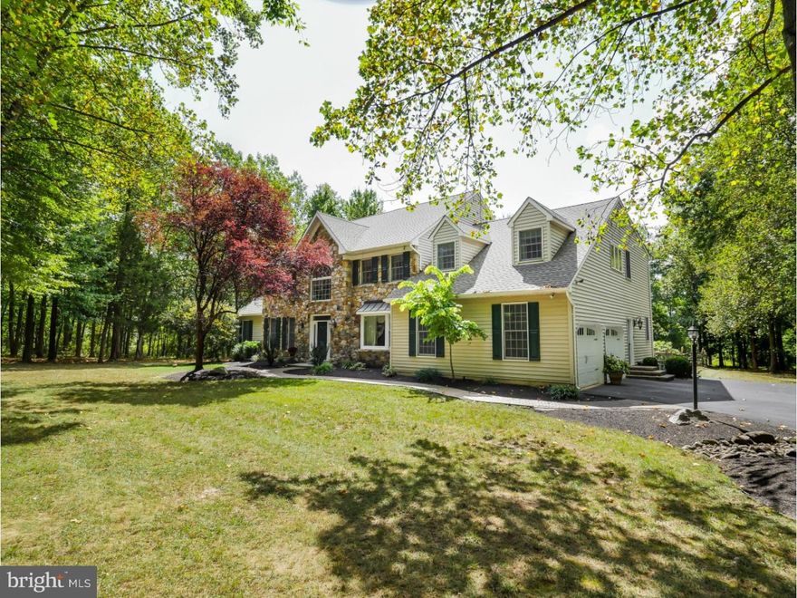 Twining Bridge Estates Where You Let Peace And Tranquility Run Wild! Nestled Deep Into The Woods On Over Three Bucolic Acres Is This 4800 Square Foot Custom Built Home And All Mother Nature Has To Offer! As You Drive Down Your Long Winding Private Drive To This Magnificent Home You Won't Believe That You Are Only Minutes Away From The Center Of Newtown. This Amazing 5 Bedroom, 2 Full, 3 Half Bath Home With Over $125,000 Of Recent Upgrades Which Include A Remodeled Gourmet Kitchen, New Baths And Redesigned Master Suite. Superior Craftsmanship And Professionally Decorated Throughout This Custom Home Includes Refinished Random Planked Hardwood Floors, Enhanced Architectural Trim, Custom Paint, Window Treatments And Unique Light Fixtures. The Expansive, Granite, Gourmet Island Kitchen With Breakfast Room And Wet Bar Area Leading To Your Screened Sunporch. The Wet Bar Opens Up To The Stunning, Spacious Vaulted Ceiling Family Room With 2 Story Stone Fireplace, Exposed Beams And Plethora Of Oversized Windows For Natural Sunlight And Views. There Is A Separate Side Entrance To The Professional Office Or First Floor Master Suite With Back Staircase Leading To The Second Level. The Formal Living Room Features Continued Hardwood Floors From The 2-Story Foyer With Custom Wainscoting And Nine-Foot Ceilings That You Will See Throughout The First Level Of This Stunning Home. The Formal Dining Room And 2 Powder Rooms Complete The First Floor. When It Is Time To Retire The Re-designed Master Suite Is True To Its Name Complete With Sitting Room, Grand Wardrobe And Dressing Room Attached To The Custom Tiled Master Bath With Double Walk-In Shower and Thermal Floors. Three Additional Bedrooms And Oversized Laundry Room With Steps To The Walk Up, Floored Attic Complete The Second Floor. The Full, Professionally Finished Walk Out Basement Has Enough Room For A Rec Area, Pool Table Room, Gym Area, Extra Bedroom, Plenty Of Extra Storage And Powder Room. The Back Of This Home With A Large Sunning Platform Surrounding The Swimming Pool Is Fully Fenced And Ready To Provide Cooling Fun Throughout The Summer. The Deck Off The Family Room Is Great For Barbeques And Has Great Views Of All The Beauty Nature Has To Offer You On Your Private 3 Acres. So Much More To Mention, Custom Paver Walk Ways, Cabana Bath, Oversized Shed And So On.  This Home Has So Much To Offer From The Great Indoors To The Outdoors You Won't Want To Miss Seeing It Today And Calling It Your Home.