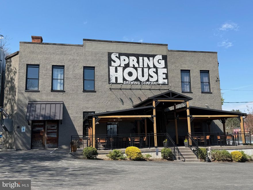 Lancaster County brewery and restaurant for sale, Spring House Brewing, featuring a 2018-renovated +/-24,000 SF building on 2.3 Acres. Situated in a vibrant, sought-after area, this property offers ample on-site parking and neighborhood access. With a blend of historic charm and modern amenities, this property presents an exceptional opportunity that includes real estate, business assets, and brewer's license. Real Estate only also available for sale - see Agent for details.