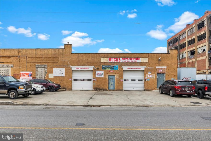 Excellent commercial opportunity now available in Baltimore, MD to own a successful TURNKEY Auto Repair Shop,   ready for new owners with the business included.  This repair shop features 10' Garage Opening, 6 Lifts and 10 Bays, 67' wide by 145' deep.  Buck's Auto Service stands as a beacon of automotive excellence in Baltimore and the surrounding areas.  This family-owned business specializes in a wide range of automotive solutions, from brake and ignition systems to comprehensive diagnostics and repairs.  Over $400,000 in equipment included.