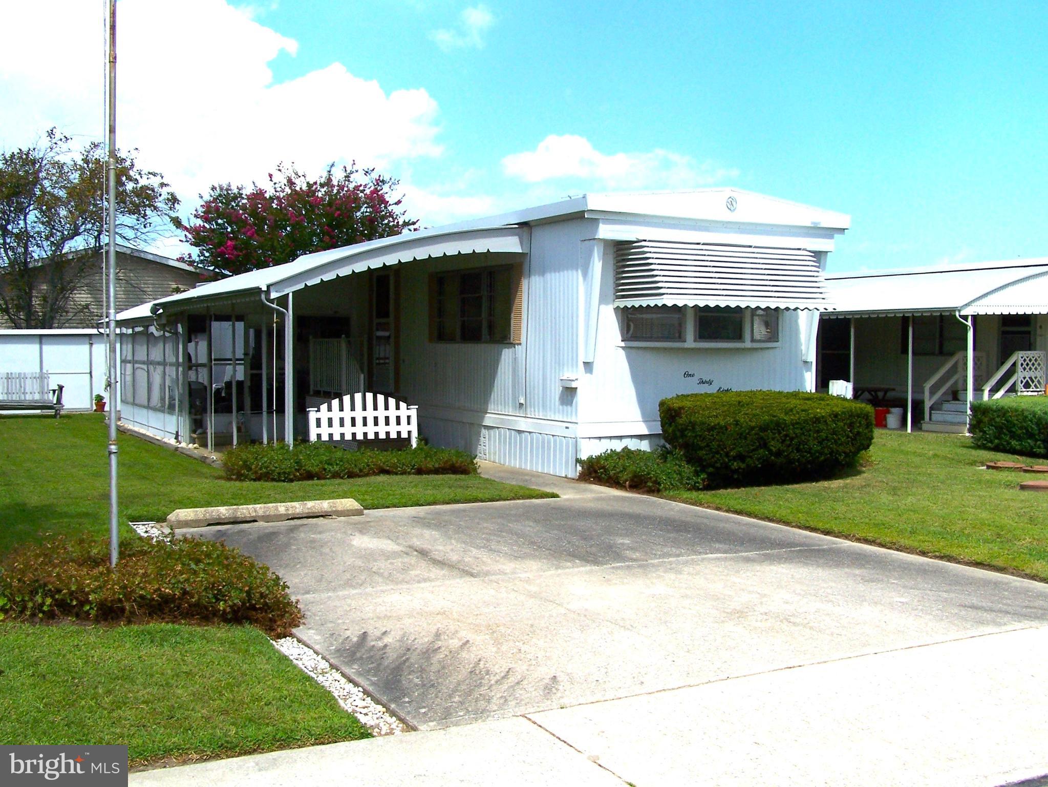 Location, Location, Location!! This charming 2 bedroom 1 bathroom home is located upfront in the highly sought after community of Montego Bay in North OC. The home features an updated HVAC system, updated hot water heater, and is being sold fully furnished. Outside you will find a screened porch and double storage sheds. Just a very short walk to the beach, community amenities, shopping, dining, the bus stop, and Ocean City's 58-Acre Northside Park (home of the 4th of July fireworks!)
Community amenities include 2 in-ground swimming pools, 1 kiddie pool, 2 tennis courts, pickle ball courts, a shuffleboard court, a 9 hole mini-golf course, a bayfront boardwalk with 3 fishing/crabbing piers, a wildlife sanctuary/park area with large pond and a blacktop walking/jogging path...all for a low HOA fee of $385.00 a year!! Call now to schedule a private showing.