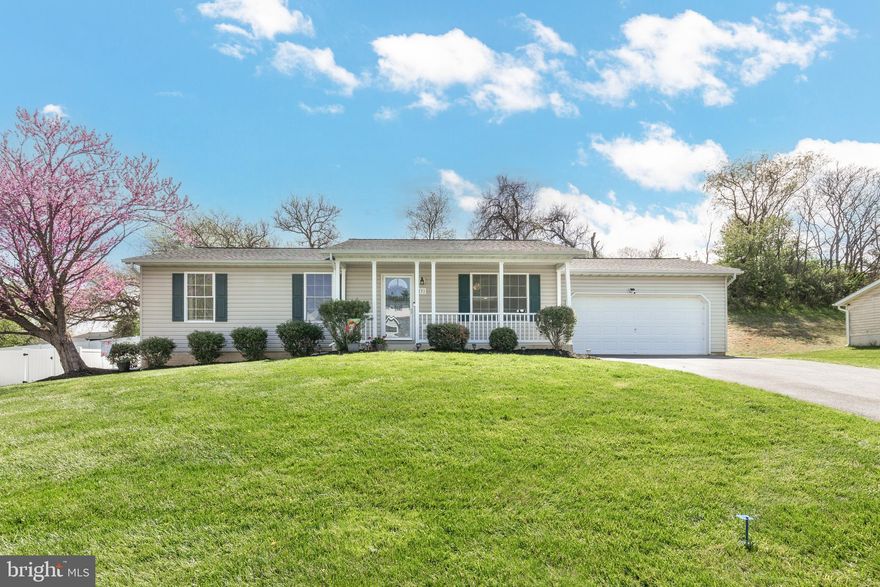 Very well maintained 3 bedroom, 2 full bath Ranch home in the desired Kings Choice neighborhood of Sullivan Heights. Very quiet but close to everything. Primary bedroom has it's own private bath with updated vanity. Space saving stacked washer and dryer on main floor. Beautiful front porch to enjoy your coffee and a large low-level deck for all your entertaining needs. Lower level is pre-fit to add a fireplace! Large 2 car garage with extra parking on the double driveway. Brand new architectural shingles installed in 2023.