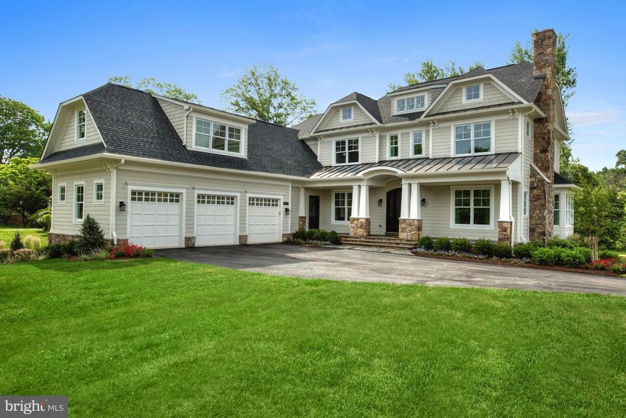 NEW by renowned builder Buchanan-Price! Beautiful 1/2 acre, flat lot--room for pool! Over 7k sqft, w/3 car garage. Open floor plan w/quality craftsmanship, designer touches. 5BR/5 full BA, eat-in gourmet kit, back stairs from huge mudroom to upper lvl family room, LL wet bar, theater room, 3FPs, butlers pantry, fully screened porch & deck, etc. Unbeatable lot & location-walkability factor is huge!