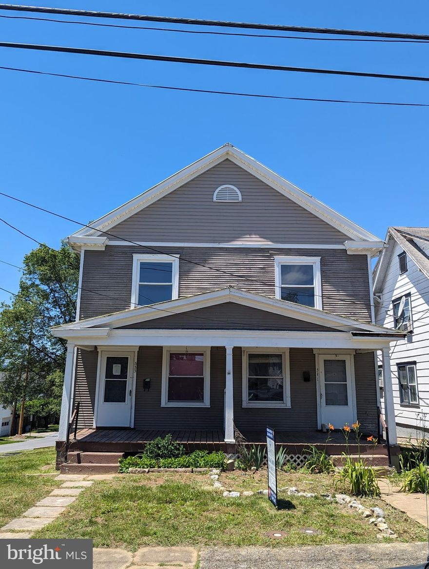 331 side is renovated inside but could still use some finishing touches, however, it is pretty ready to go.  333 is in need of main level renovation being finished, but upstairs is in pretty good shape, just needing cleaned up.  Could use vinyl siding finished on three sides.  Overall a very good investment at this number.  Same seller also has 326-328 S. Rosemont on the market.  Bundle together for 4 units!  326-328 are currently rented with long term tenants.  Great location just a couple blocks from the new Mill apartments in downtown Martinsburg.  Come be a part of the infusion of the new Martinsburg vision.