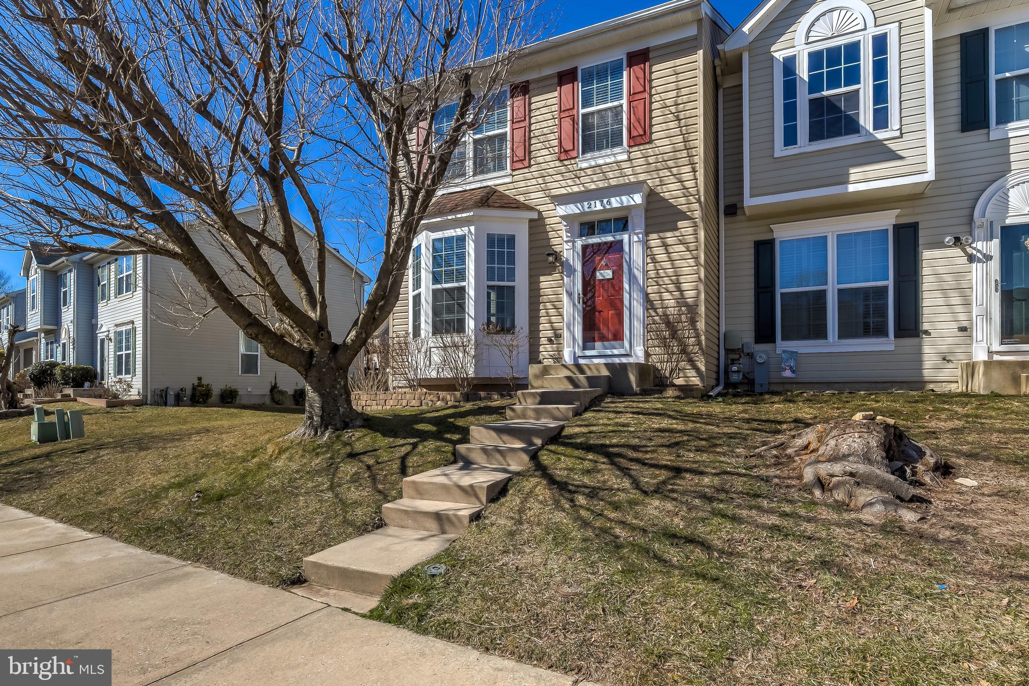 Beautifully updated end of group townhome in Belle Manor! Open floor plan on the main level to include crown molding throughout and luxury vinyl plank flooring (2019). Newly updated kitchen with quartz countertops (2021), white subway backsplash tile (2021), kitchen island and stainless steel appliances. Vaulted ceilings in all 3 upstairs bedrooms, master bedroom with updated en suite! Additional finished space in the basement with half bath as well as large utility room/work shop. Large fenced in backyard ideal for entertaining or play! Enjoy the community pool and other amenities this highly sought after community has to offer. New roof (2019), water heater (2015). This one won't last long!