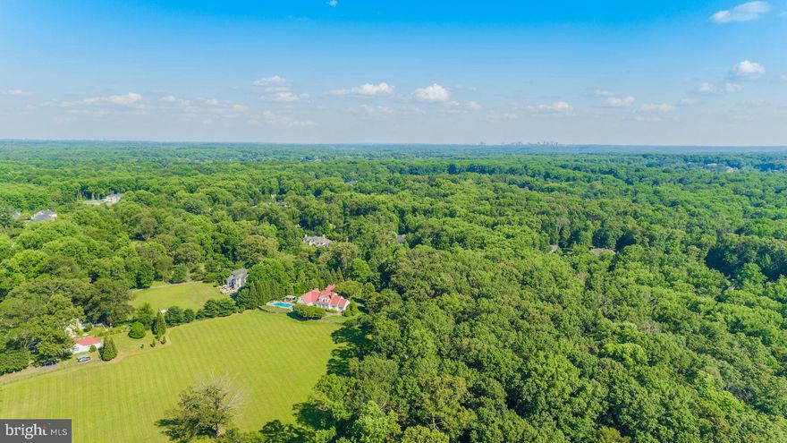 In today’s increasingly congested, fast-paced world, finding a peaceful retreat is becoming ever more challenging. Elsworth Falls is a special place as it offers the duality of an escape reinforced by an incredible opportunity. Encompassing over 21 picturesque green acres amidst revered Great Falls, the estate provides the perfect blend of space, convenience and is a sound investment. The development potential to create one of the Capital Region’s finest residential communities is immense. The entire expanse affords privacy foliage ideally situated amongst an oasis of scenic views. Subtly nestled behind the legendary L’Auberge Chez Francois, Elsworth Falls is introduced by an elegantly sweeping driveway that cascades around soaring mature trees — a scene straight out of a country magazine. The residence, with its classic red tin roof, manages to embody warmth which can only be afforded by a classic, East Coast Cape Cods while capturing a Modern Farmhouse design. Inside, the same blend of charm and comfortable domestic living continues, from the inviting oak floors contrasted with dark stair railings in the main foyer, to the transverse gallery framed with thick moldings and establishing perfect symmetry in the center of the home. The ethereal main living area is the centerpiece of the residence, with its cozy gas fireplace, coffered ceiling, and open concept living/dining areas fit for any banquet. A set of French doors lets the outside in, and large picture windows bring in ample natural light and views of the expansive rear lawn. The chef’s kitchen features an oversized center island, premium inset cabinetry, and a full Sub-Zero / Wolf appliance suite. Completing the main level is an inviting owner’s suite complete with private outdoor access and a sumptuous marble bath boasting dual vanities and a separate freestanding claw-foot tub. Upstairs, the guest bedroom suites are ample in scale and served by two large bathrooms. Outside is where the magic truly begins. Stepping down from the separate carriage house reveals a spectacular pool area shrouded in tranquility and framed by an elegant pergola. The pool, classic in proportions, is perfectly situated so that one can enjoy the most magnificent sunsets. Elsewhere on the property, expansive unobstructed grassy vistas are elegantly juxtaposed with intimate, shaded seating areas framed by sculpted bushes. The blend of acreage and location is truly a once-in-a-lifetime opportunity, and like fine works of art, it is amongst the dwindling luxuries in our increasingly fast-paced world. Elsworth Falls is truly an enchanting oasis in the countryside of Great Falls, Virginia.