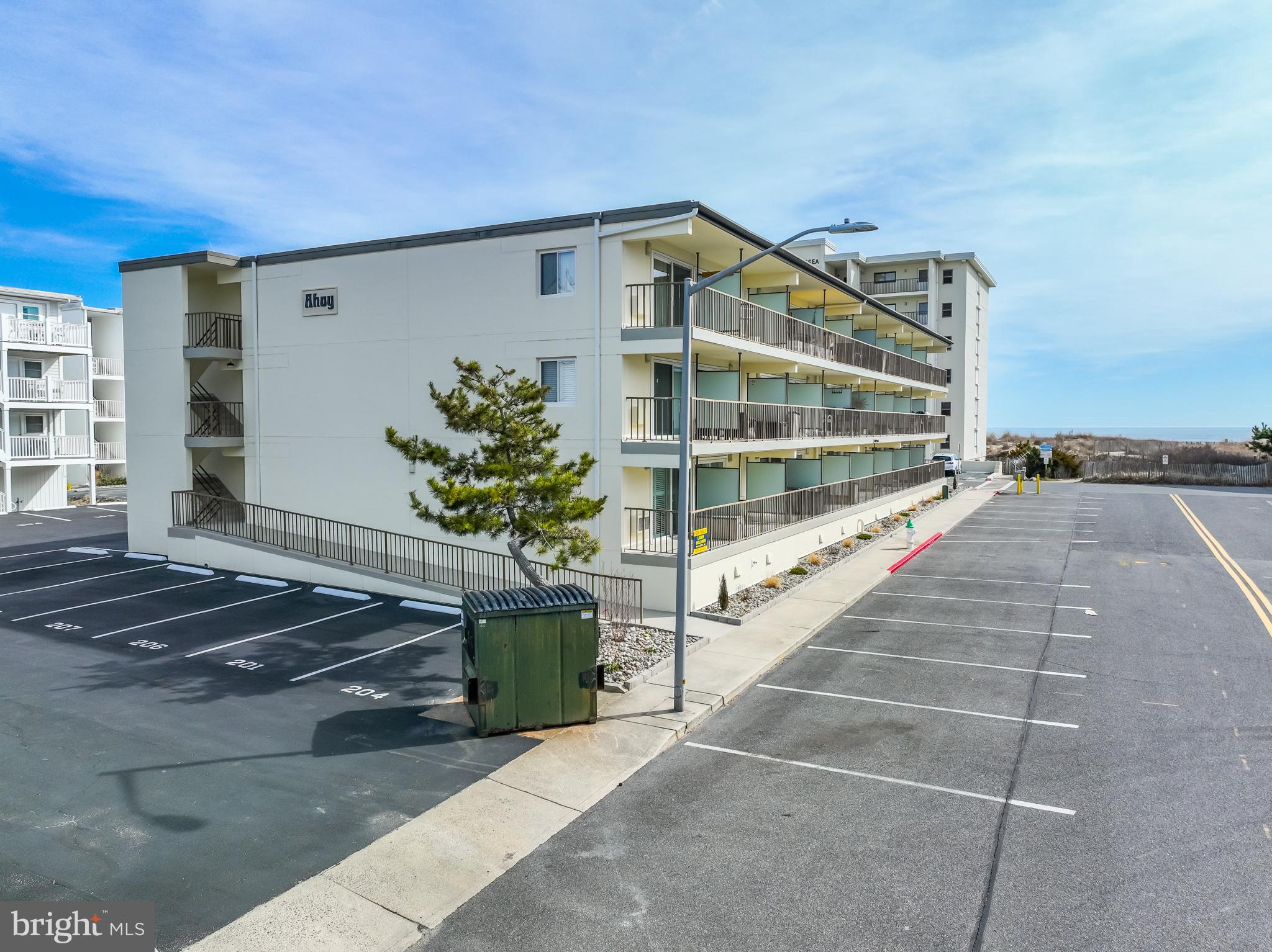 Ahoy!! 1 bedroom 1 bath fully furnished condo with a Big Balcony, This could be your perfect Bech House, only one building in between you and the beach, makes life easy when you are soaking up the sun and need that lunch or bathroom break! The uptown location is convenient to shopping, restaurants, a grocery store, and the Delaware Line.